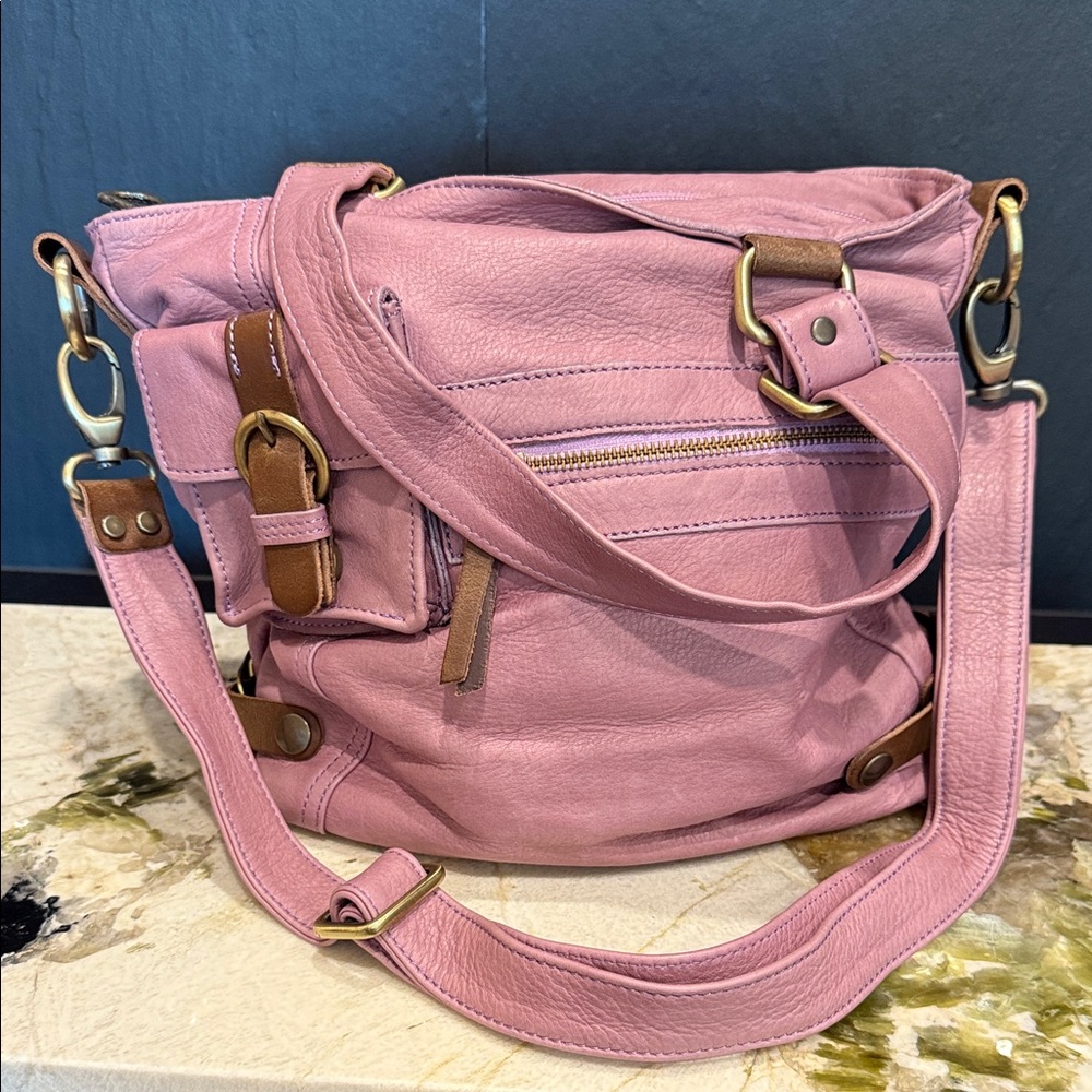 Cecile Jeanne Paris - Pink Leather Shoulder Bag